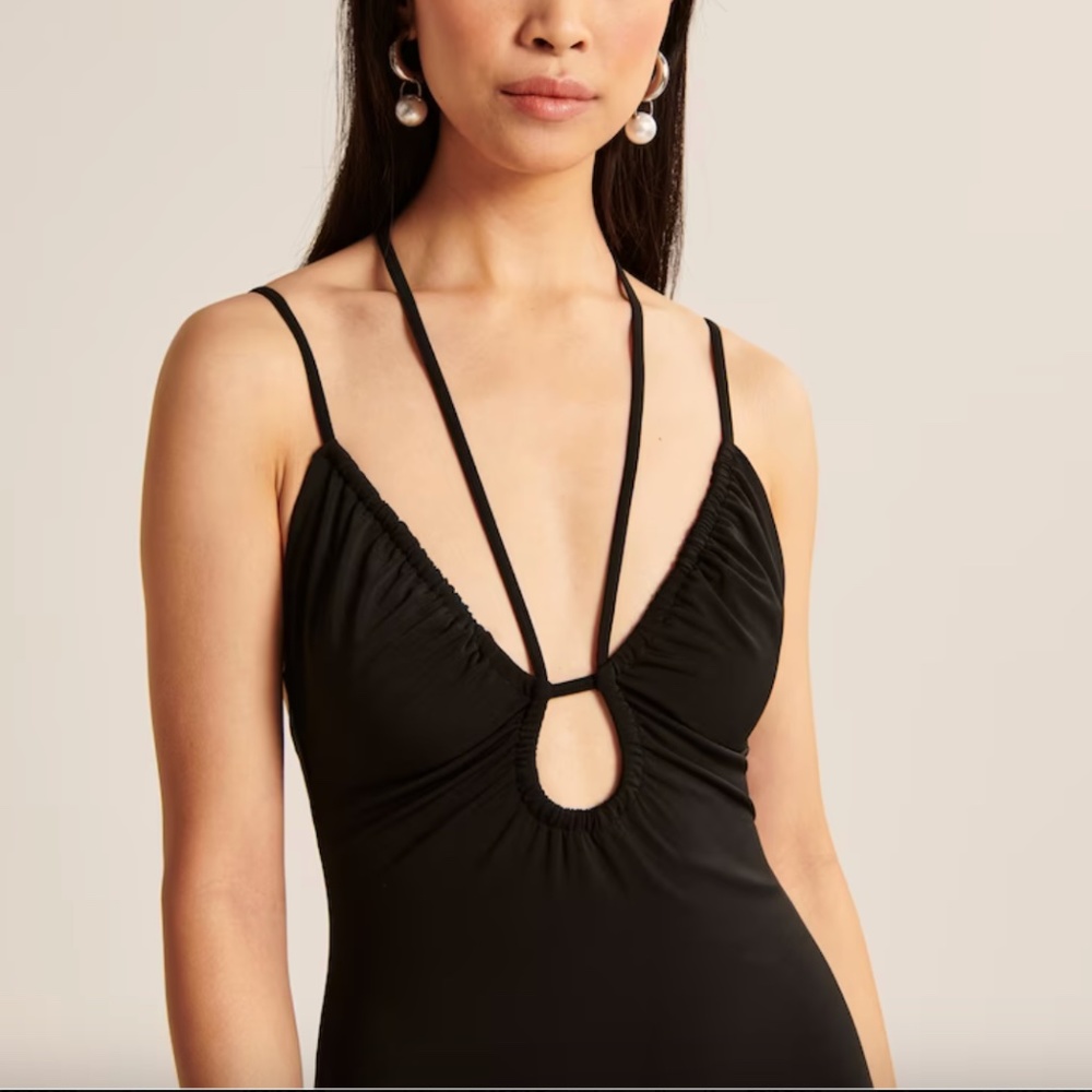 Abercrombie & Fitch Adjustable Strappy Cutout Mini Dress - Picture 3 of 9